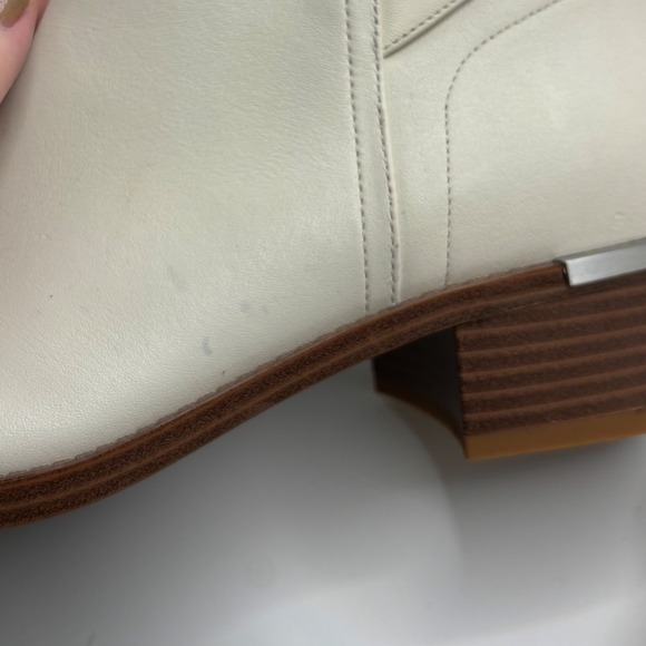 Calvin Klein Women's Dwayne Casual Block Heel Bootie Chic Cream Size 9 - Picture 12 of 12